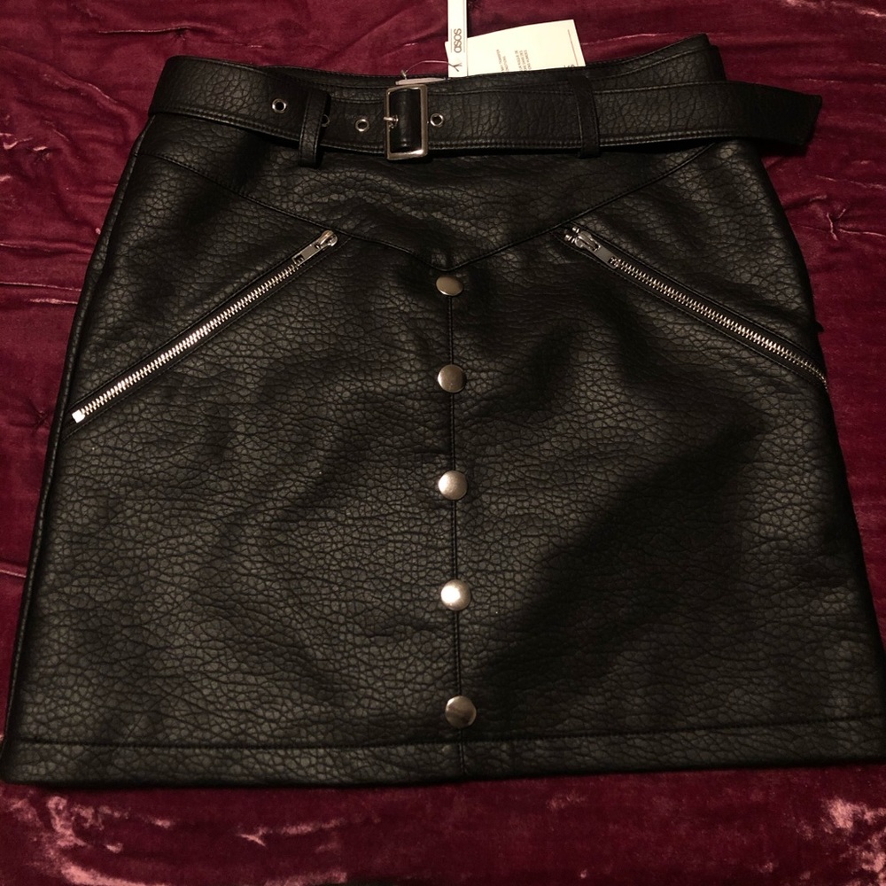Asos Leather skirt size 4